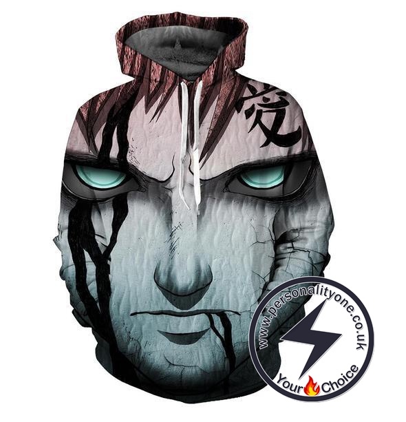 Naruto - Sand Gaara 3D - Naruto Hoodies